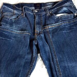 Rock &Republic  Mens  Embroidey   Jeans ‎ Destressed Ripped 34 x32x42